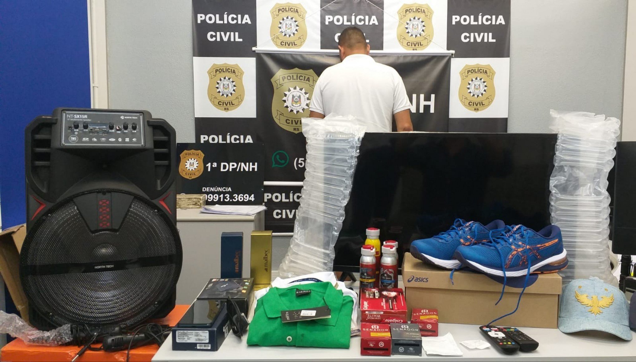"Surpresa desagradável": Ladrão furta cartões de turista argentino, faz compras e é preso em Novo Hamburgo