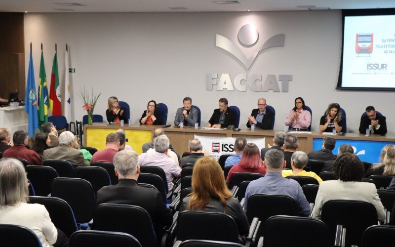 Frente Parlamentar pela  extensão da linha do Trensurb até Taquara, no Vale do Paranhana, foi lançada na quinta-feira, na Faccat | Jornal NH