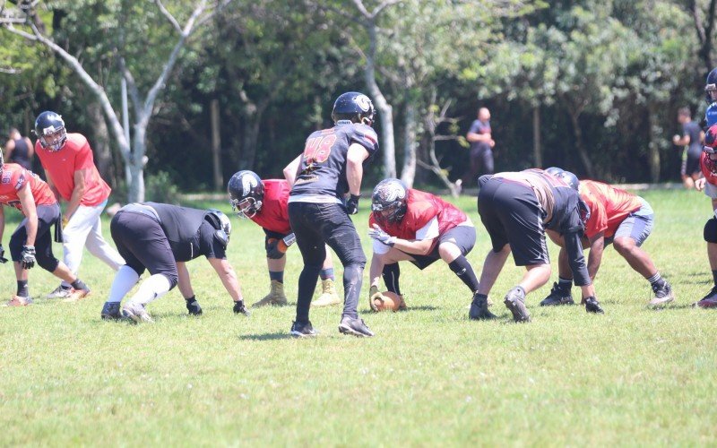 Bulls treinam no Parcão em Canoas