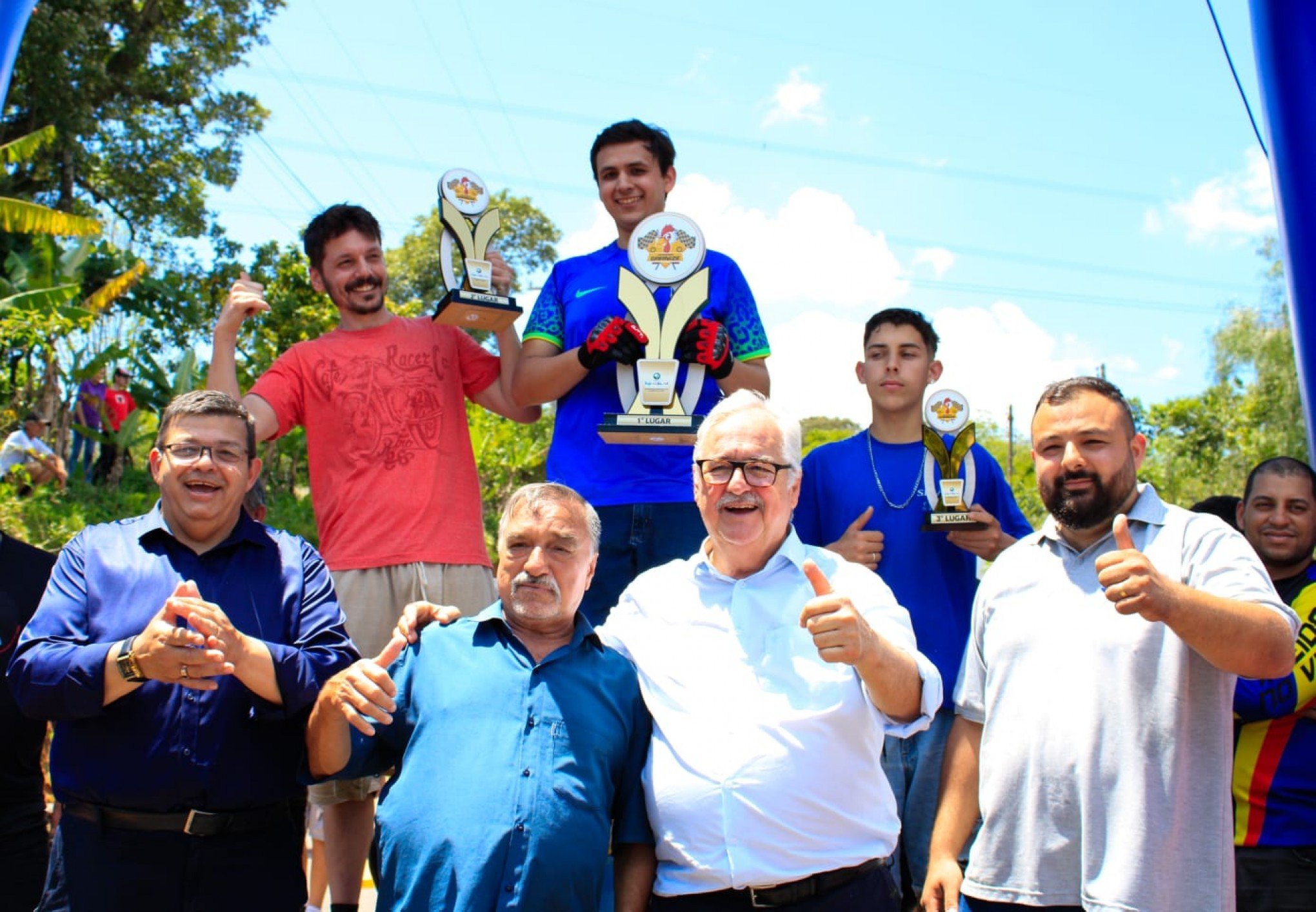 Vencedores na categoria GarnizÃ© da 1Âª Descida da Lomba Waldemar Prass