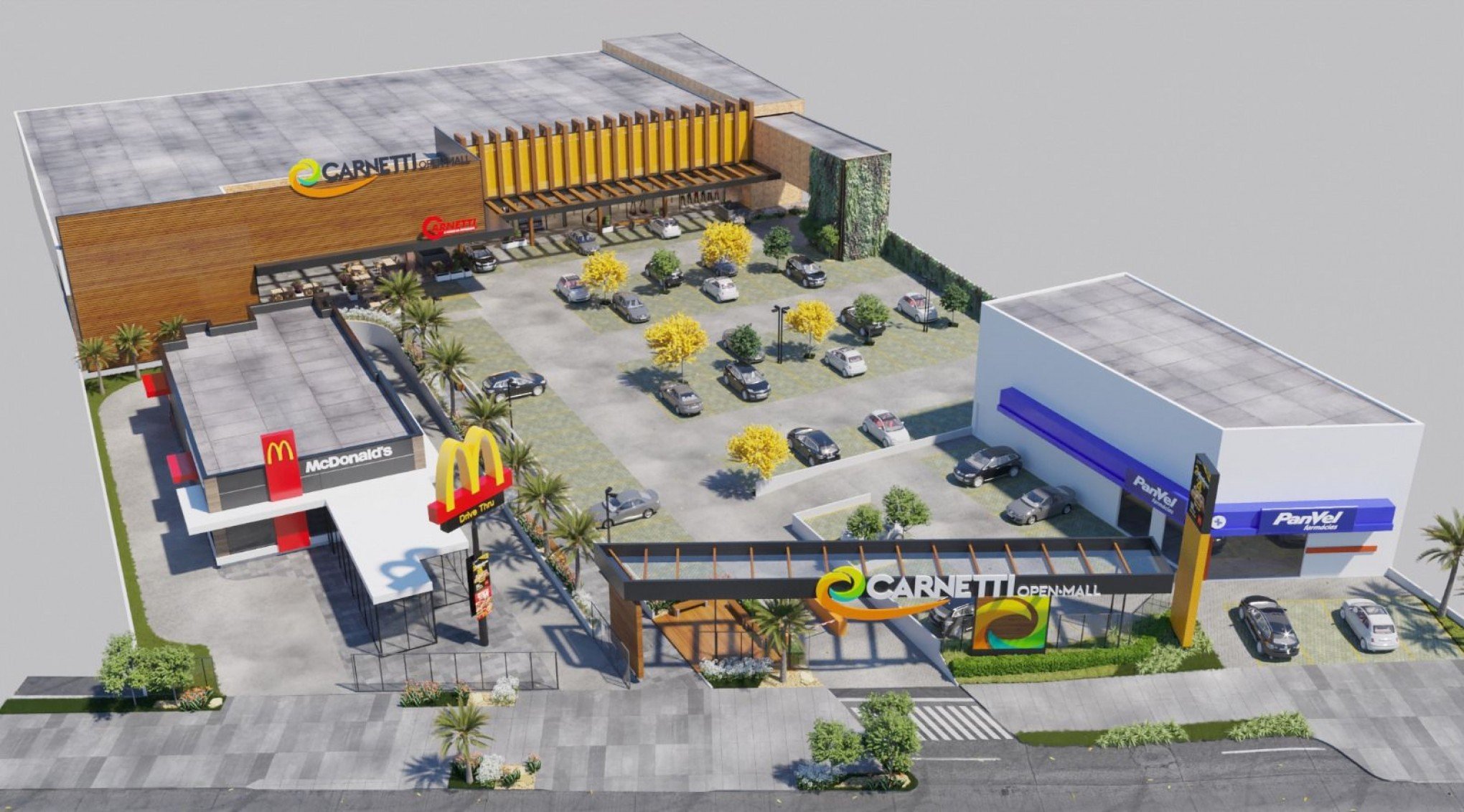 Cidade da região vai ganhar open mall de R$ 40 milhões com supermercado e até McDonald's