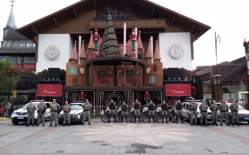 Reforço de policiais militares na Região das Hortênsias para o Natal