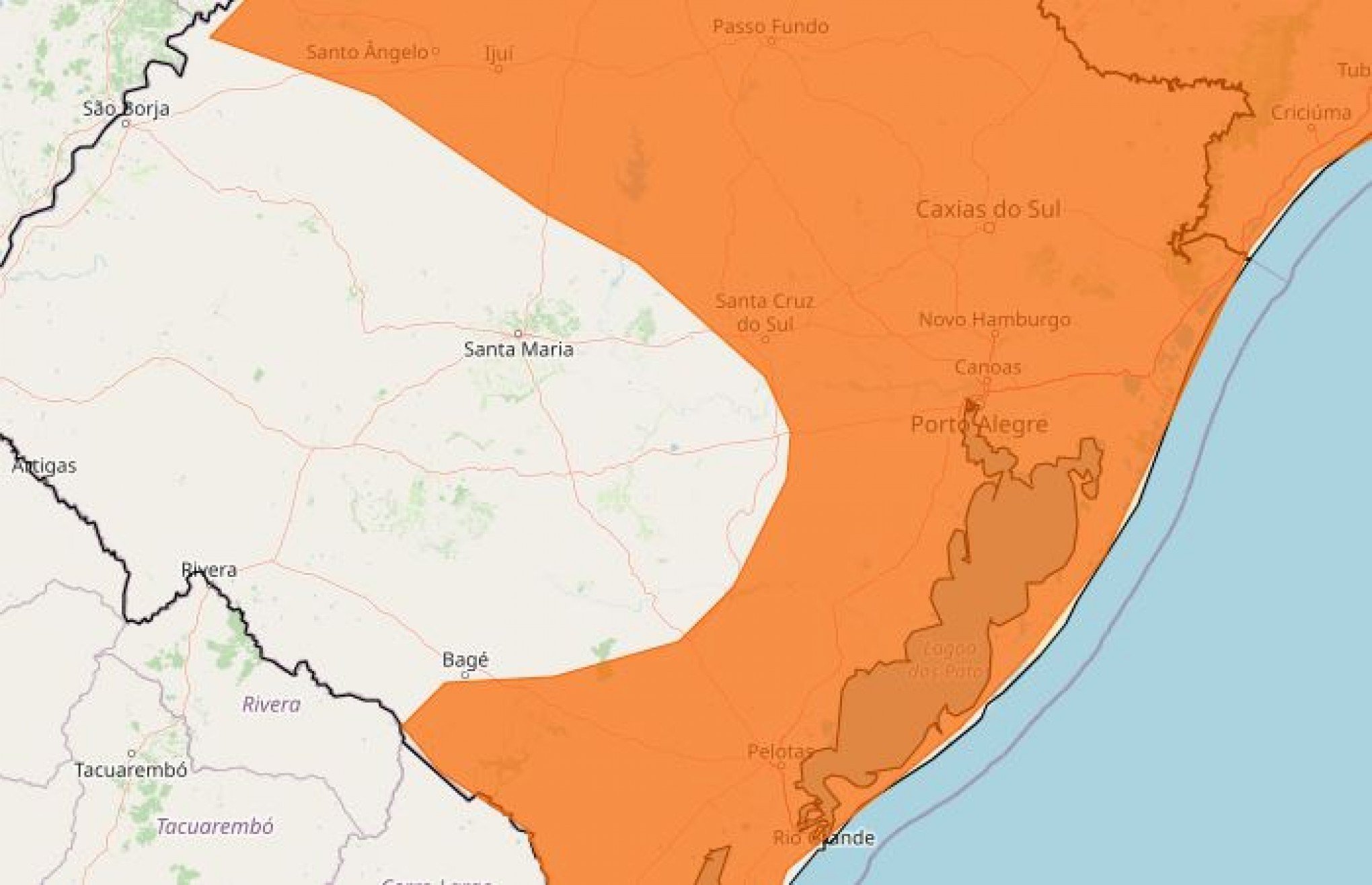 Fim de semana será de chuva na maior parte do RS; para o sábado, Inmet tem  alerta de tempestade na Metade Sul