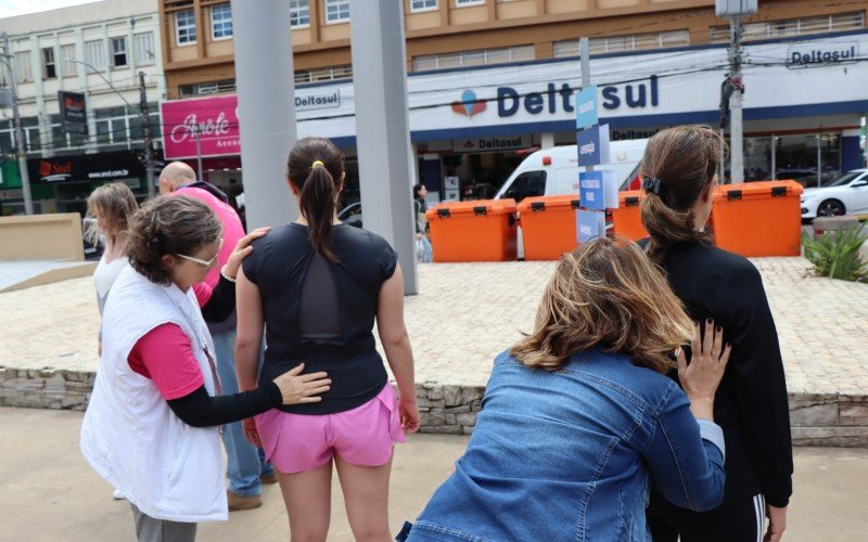 Virada Cultura na PraÃ§a do Imigrante teve aplicaÃ§Ã£o de tÃ©cnica terapÃªutica