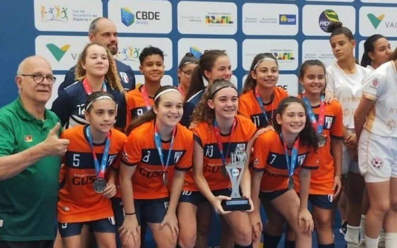 Representando o RS, time de futsal feminino do Vale do Sinos é vice-campeão dos Jogos Escolares