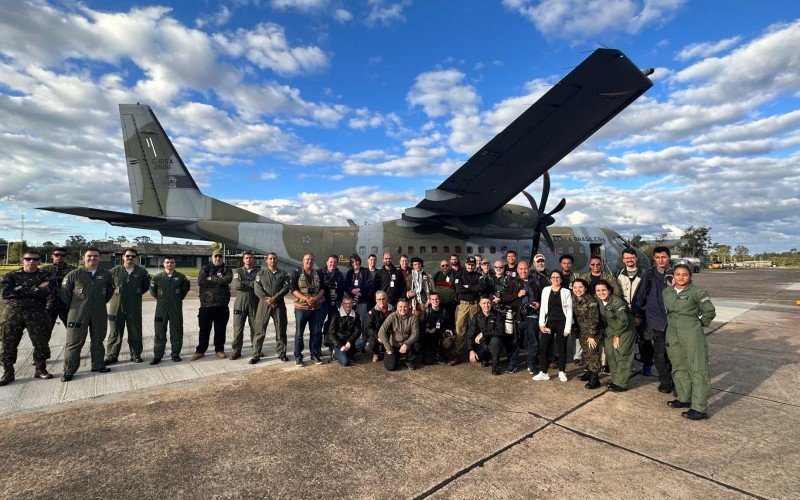 Imprensa e militares que integraram a missÃ£o especial da operaÃ§Ã£o Escudo-TÃ­nia 2023