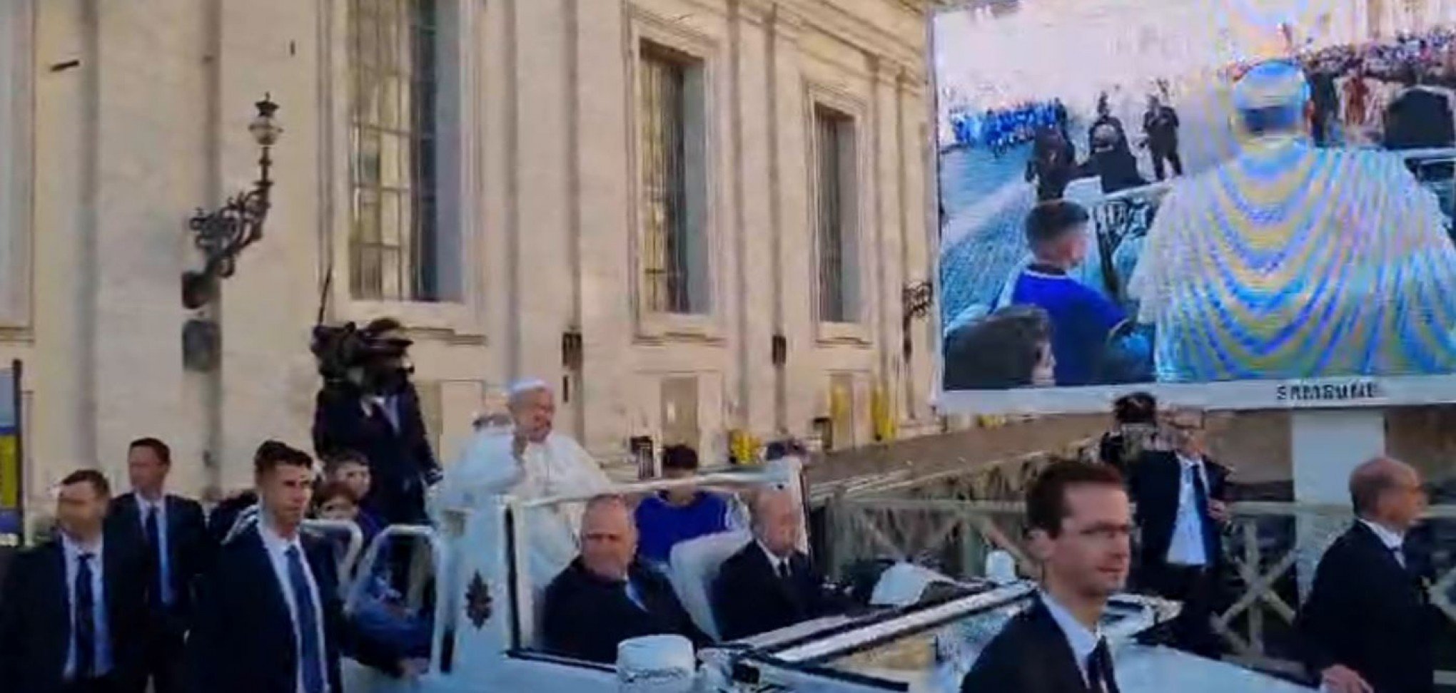 VÍDEO: Reitor do Santuário das Mães registra passagem do Papa Francisco antes de encontro com o pontífice