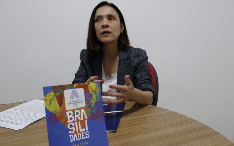 Diretora do Sesc Novo Hamburgo,  Miriam da Rosa Plentz, destaca a diversidade do Aldeia Sesca | Jornal NH