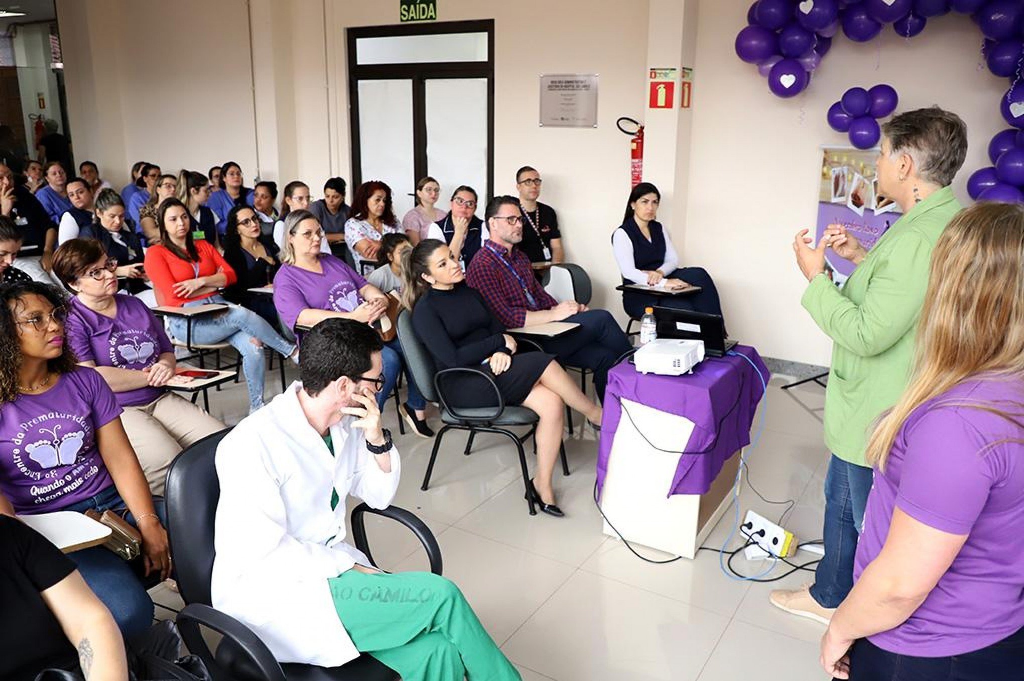 Abertura da 3Âª Semana da Prematuridade no Hospital SÃ£o Camilo em Esteio