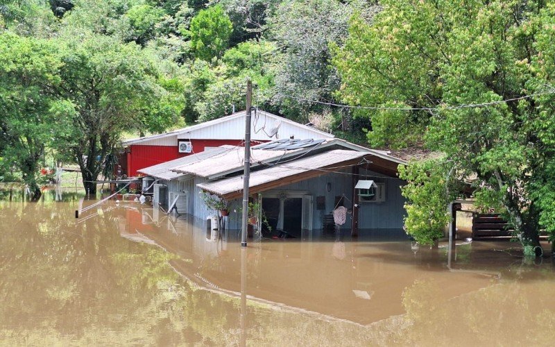 Enchente em SÃ£o SebastiÃ£o do CaÃ­