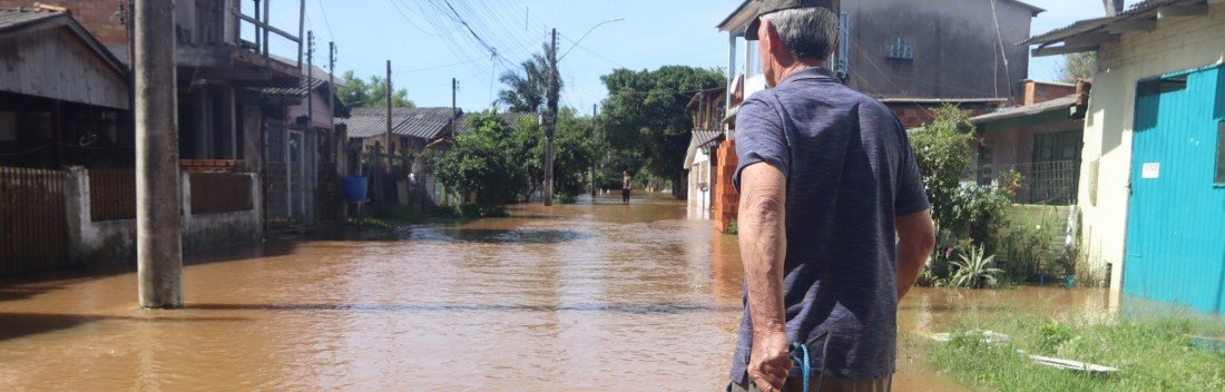 CHEIA DO SINOS: Rio estabiliza em 6,1 metros em São Leopoldo