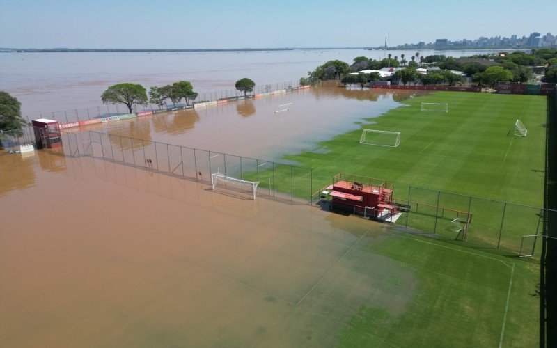 CT do Inter alaga pela segunda vez no ano, devido cheia do GuaÃ­ba