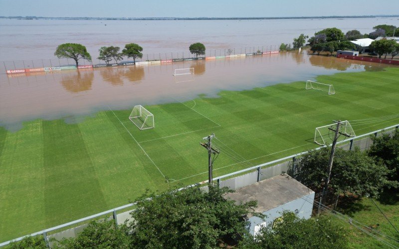 CT do Inter alaga pela segunda vez no ano, devido cheia do GuaÃ­ba