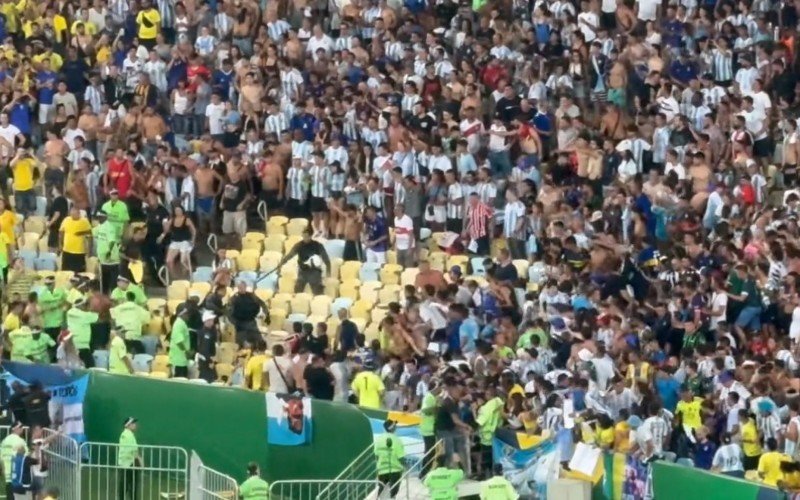 Briga entre torcedores e policiamento no Maracanã | Jornal NH