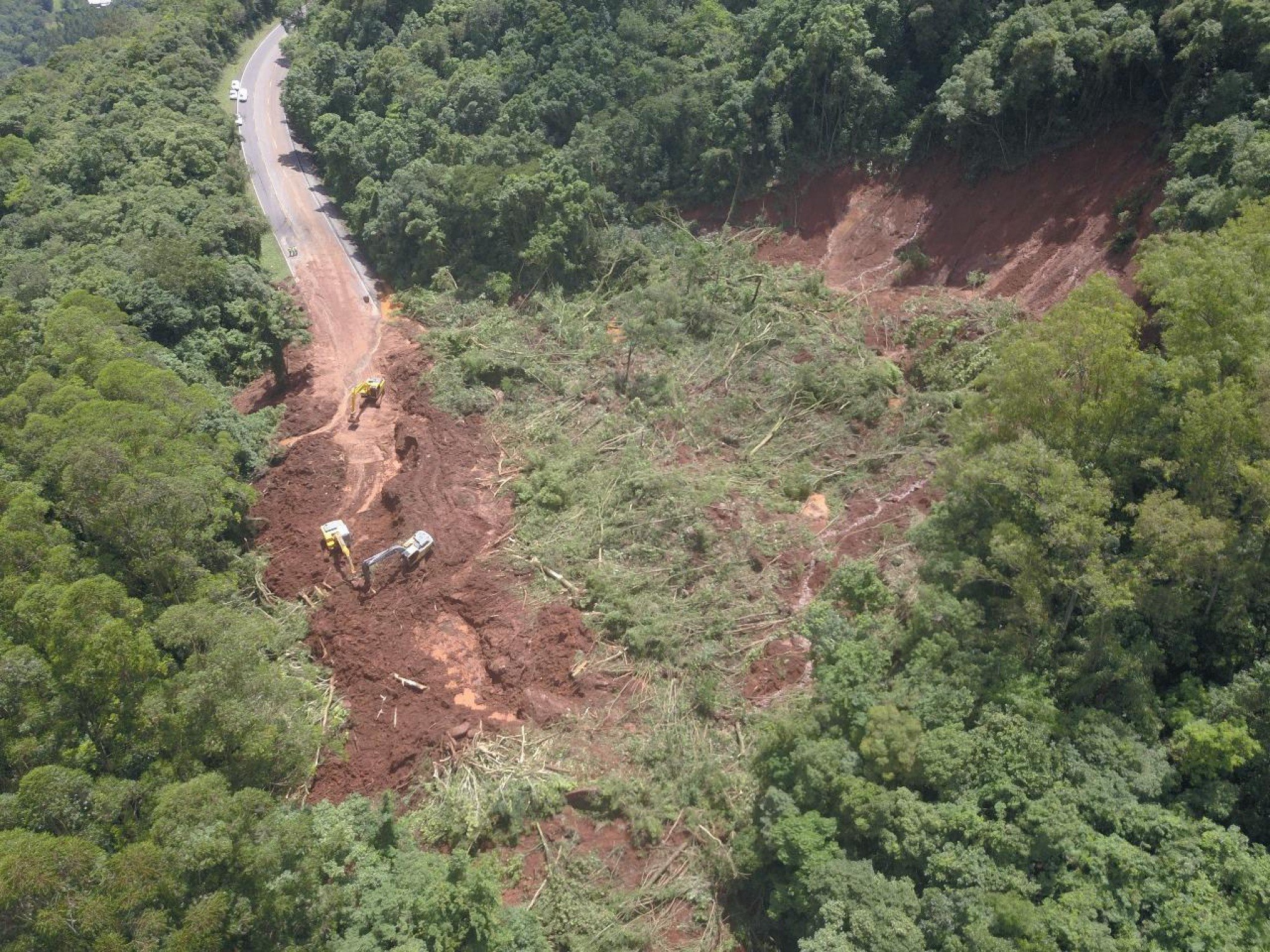 RS-122: O que diz a concessionária sobre liberação da rodovia após deslizamento; veja vídeo