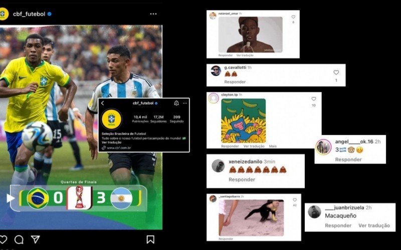 CBF e futebol brasileiro sÃ£o vÃ­timas de ataques racistas nas redes sociais

