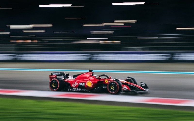 Charles Leclerc a bordo da Ferrari em Abu Dhabi | Jornal NH