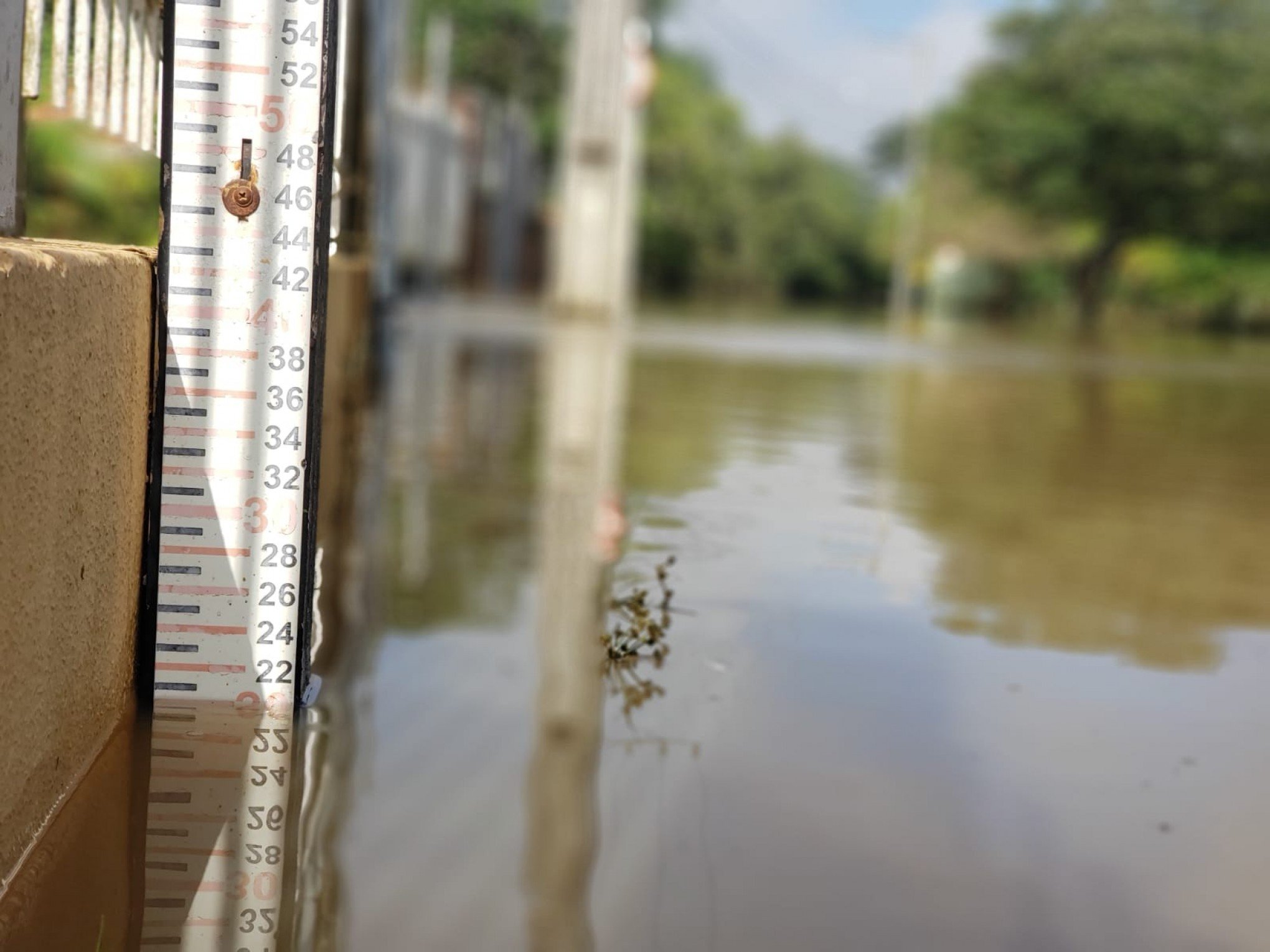 Nível do Rio dos Sinos segue baixando em São Leopoldo