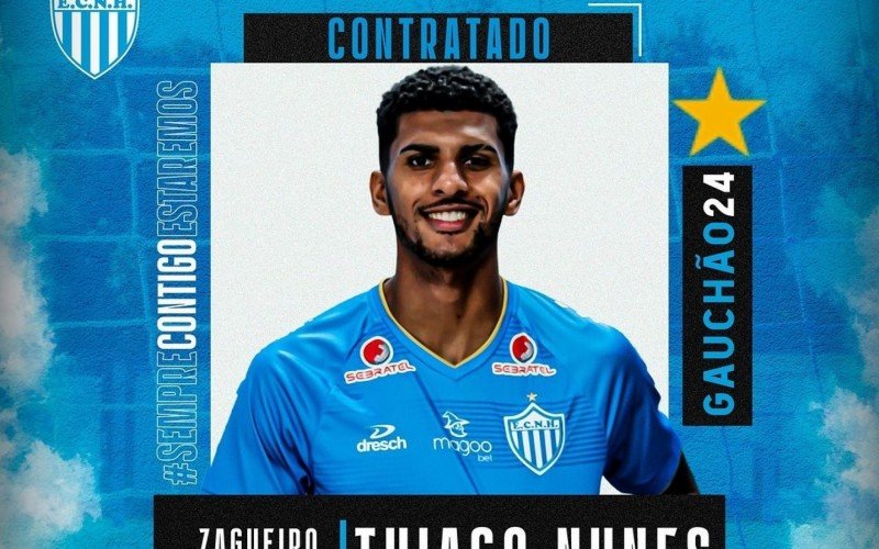 Zagueiro Thiago Nunes foi anunciado na manhÃ£ desta terÃ§a-feira (28)