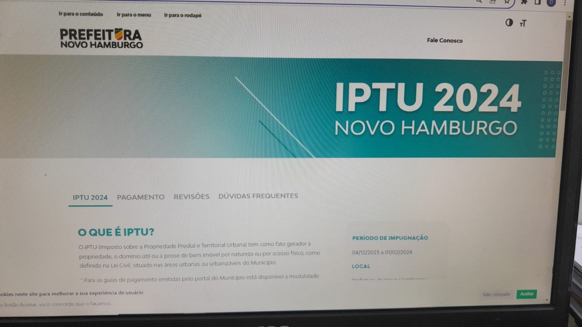 O que muda no calendário de pagamento do IPTU 2024 em Novo Hamburgo?