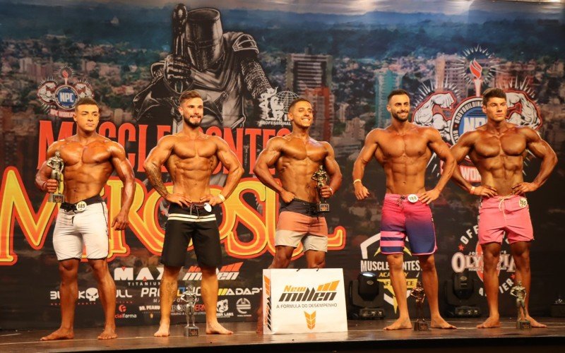 Musclecontest Mercosul, que aconteceu em Novo Hamburgo, reuniu atletas do Brasil, ColÃ´mbia, Argentina e Uruguai