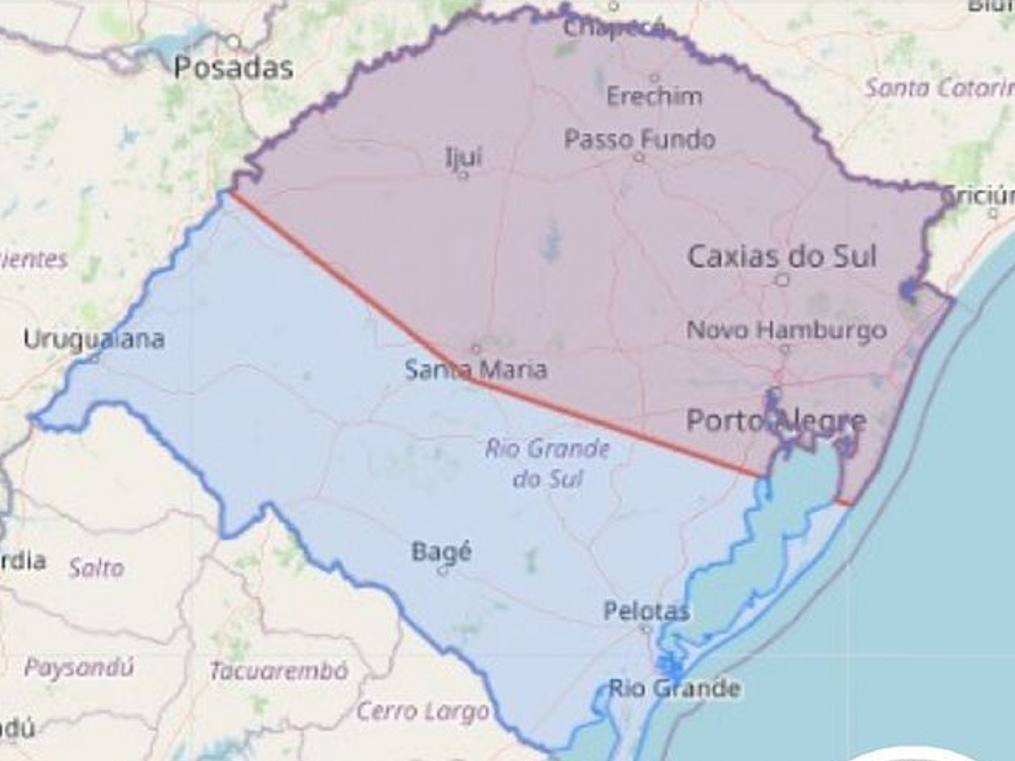 TEMPORAL: Alerta para chuva forte, vento, queda de raios e risco de granizo no RS; veja o aviso da Defesa Civil