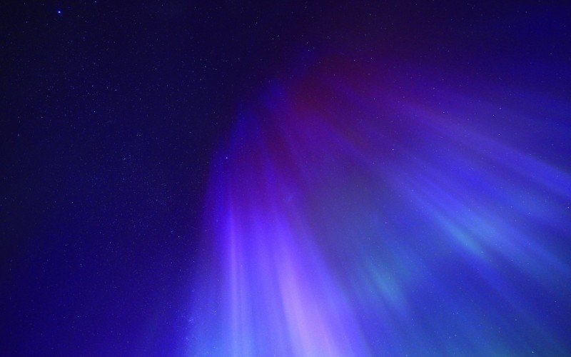 Aurora Corona vista em Nova ZelÃ¢ndia