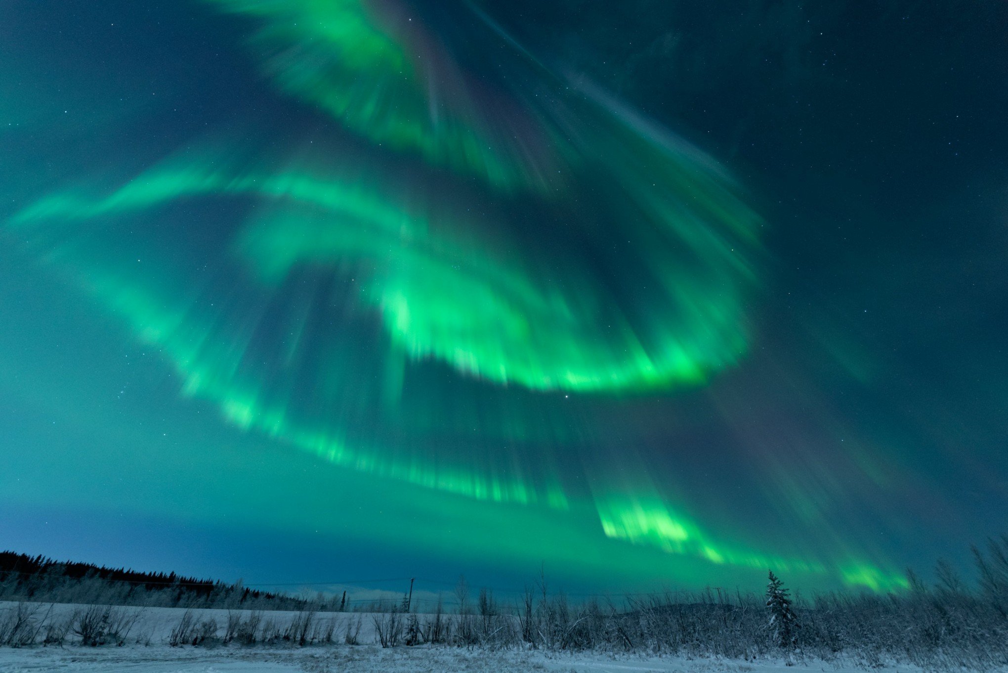 FOTOS: Imagens mostram auroras no céu durante tempestade solar