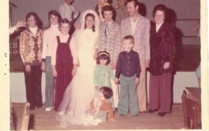 Casamento de Antonio e Maria Coller, em 1976. na Sociedade Sempre Viva