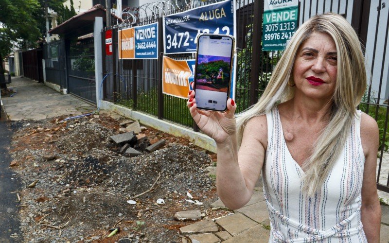 Eroni Roberti reclama de serviço mal feito na rua