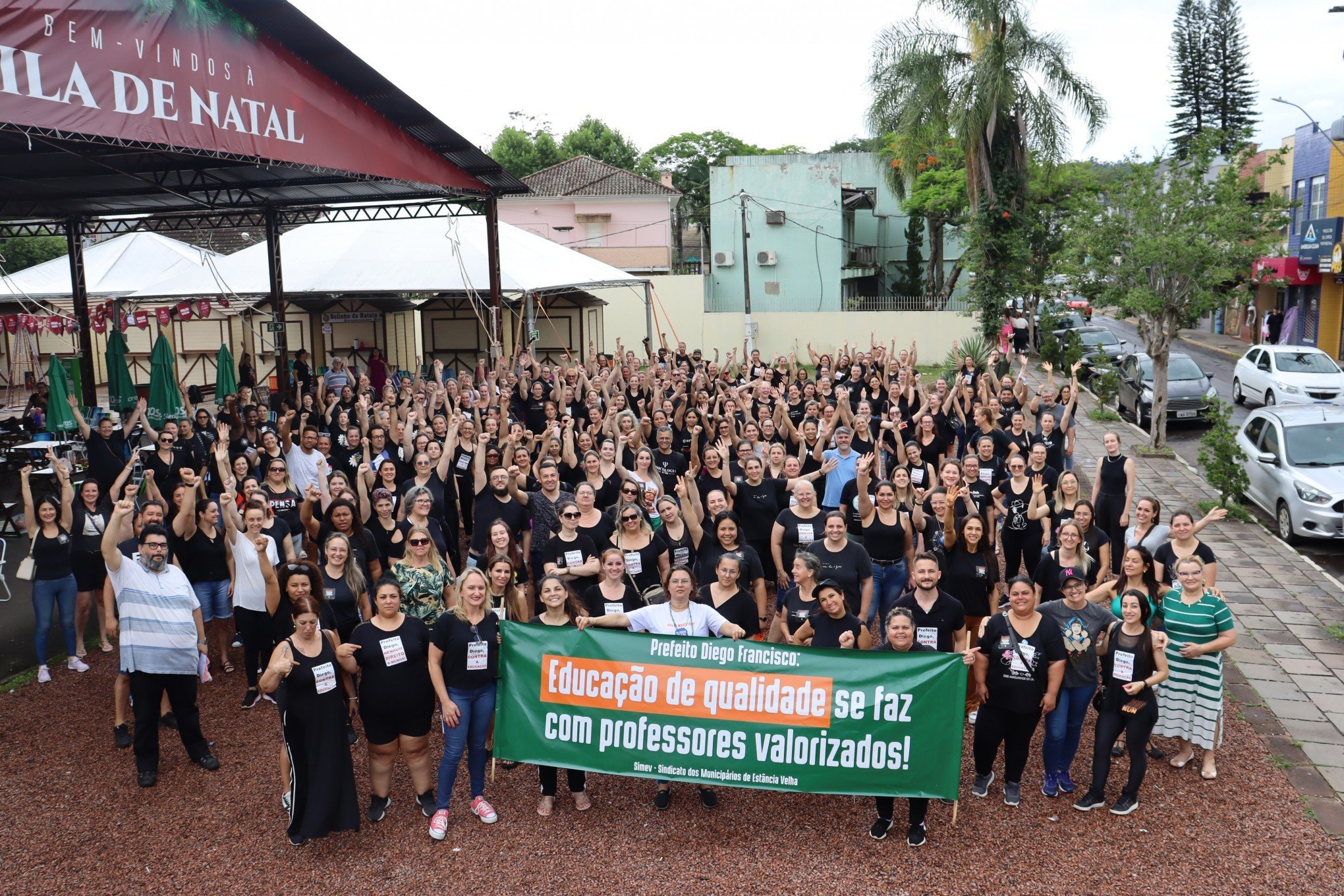 Professores se mobilizam contra mudança no plano de carreira em Estância Velha