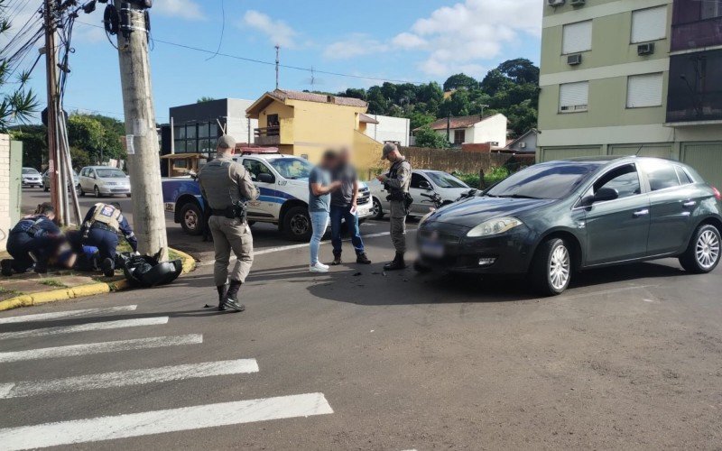 TRÂNSITO: Motociclista fica ferido em acidente com carro em Novo Hamburgo | Jornal NH