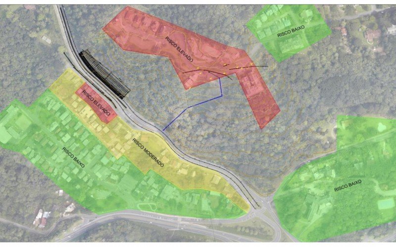 Novo mapa de classificação de áreas de risco em Gramado