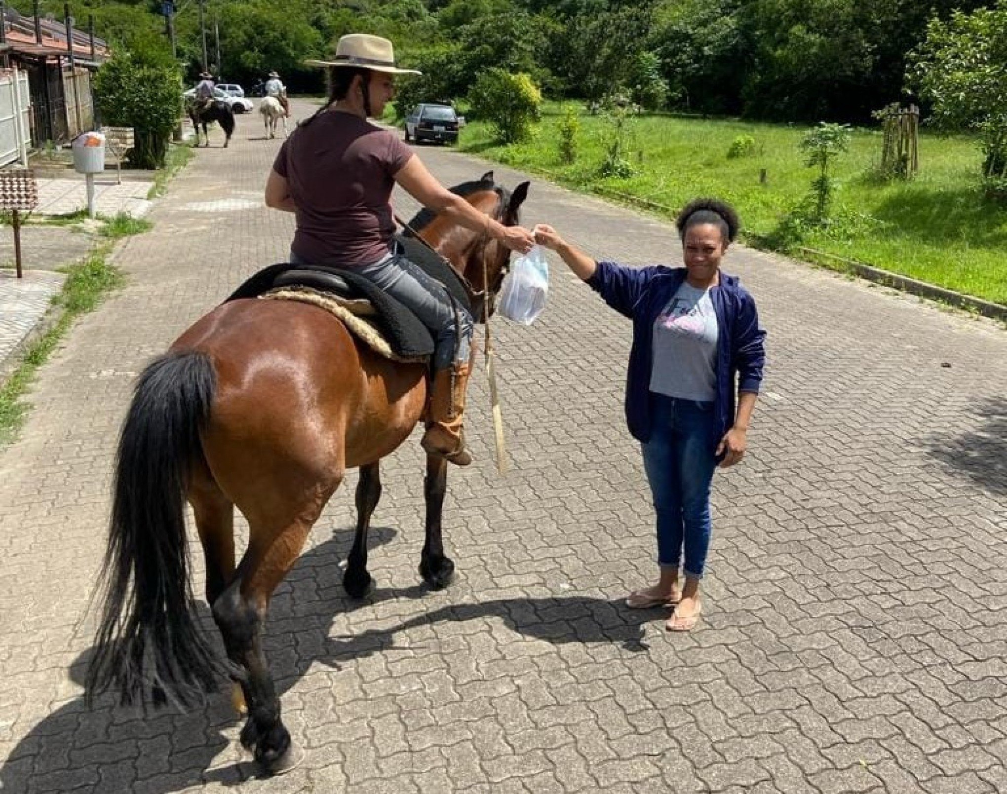 Cavalgada do Bem arrecadou cerca de duas toneladas de alimentos em Sapucaia do Sul