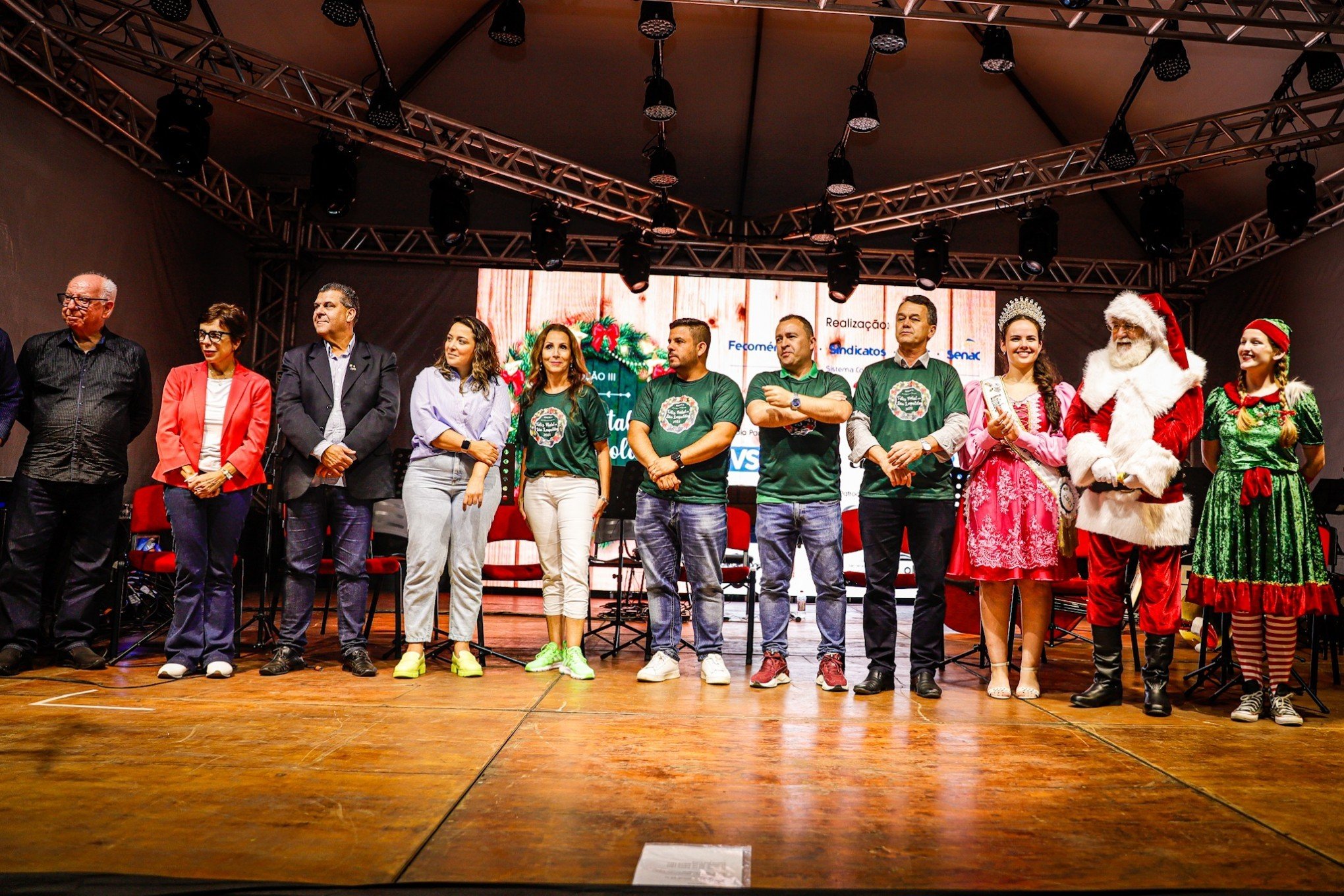 Abertura do 3Âº Feliz Natal em SÃ£o Leopoldo, na PraÃ§a da Biblioteca