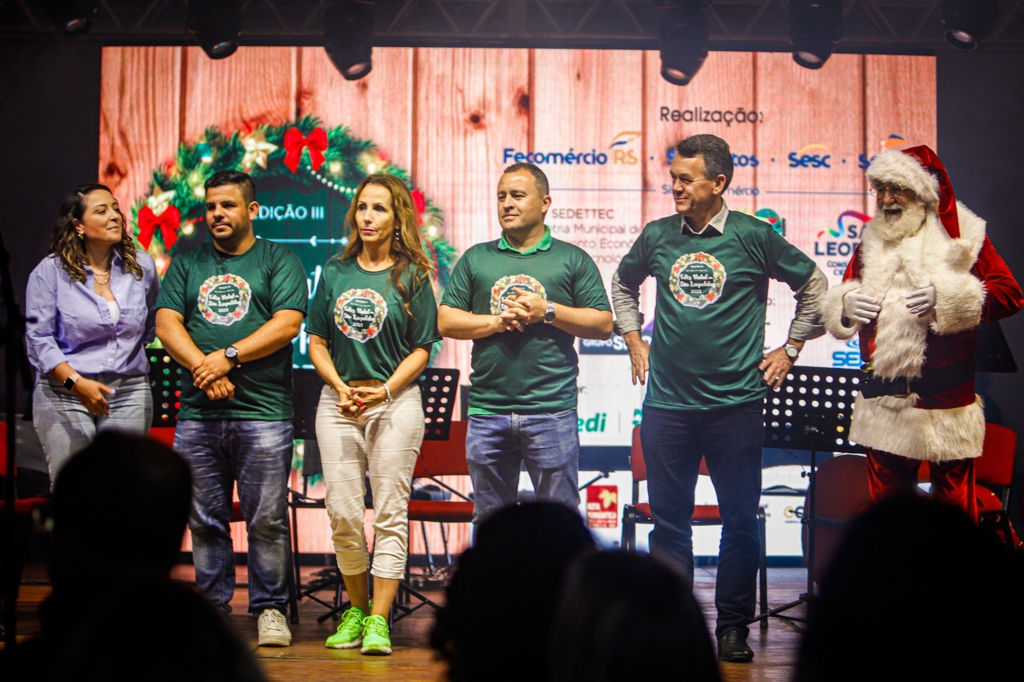 Abertura do 3Âº Feliz Natal em SÃ£o Leopoldo, na PraÃ§a da Biblioteca