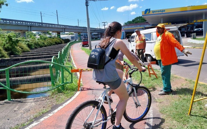 Prefeitura decidiu interditar a ciclovia após problemas com buracos e desníveis | Jornal NH