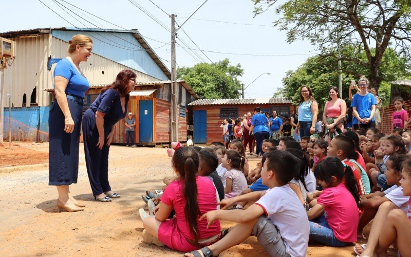 Cerimônia de início das obras de construção do novo prédio da Escola Municipal de Educação Básica Harry Roth | Jornal NH