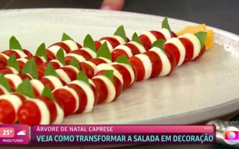 Aprenda a fazer a Árvore de Natal caprese da Ana Maria Braga | Jornal NH