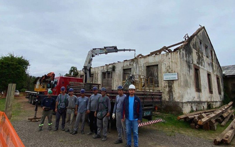 Restauração do telhado da Casa de Pedra já está em andamento  | Jornal NH