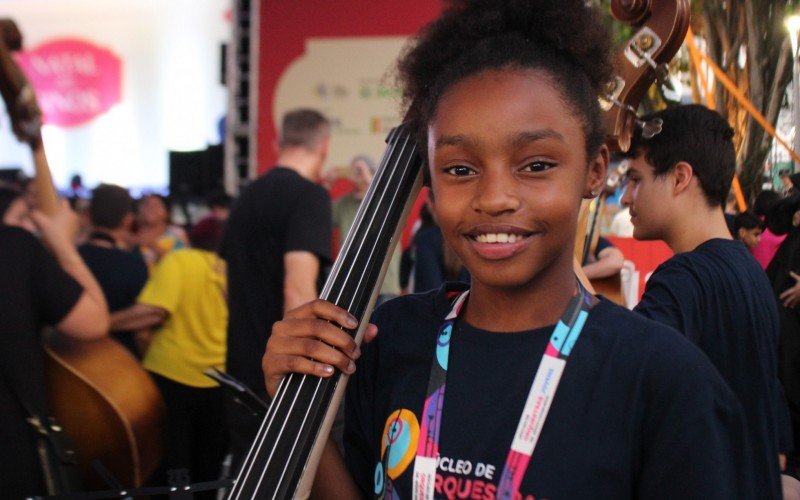 Aos 11 anos, Marina Alves Ferreira comemora a relação com a música inicada em 2023 | Jornal NH