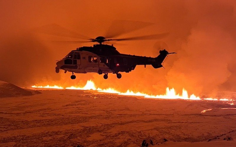 Imagens mostram erupÃ§Ã£o de vulcÃ£o na IslÃ¢ndia