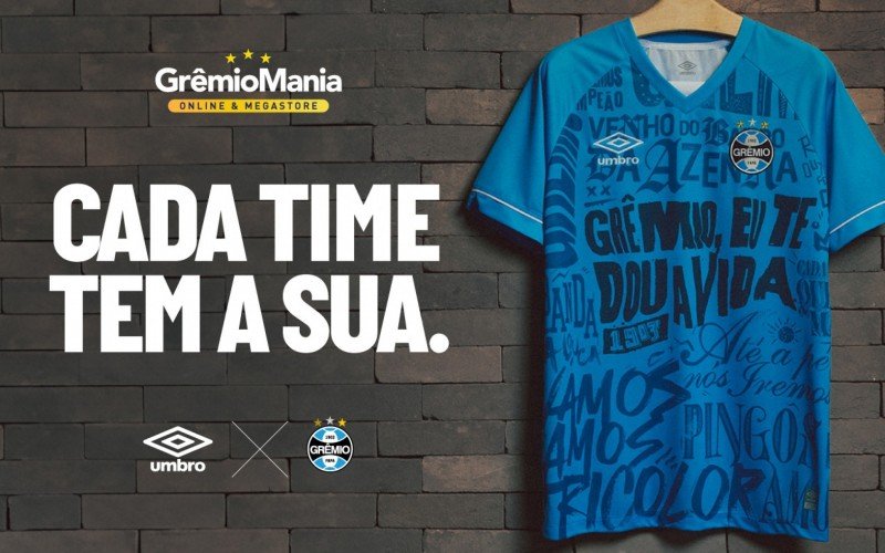 Grêmio lança camisa com cânticos da torcida | Jornal NH