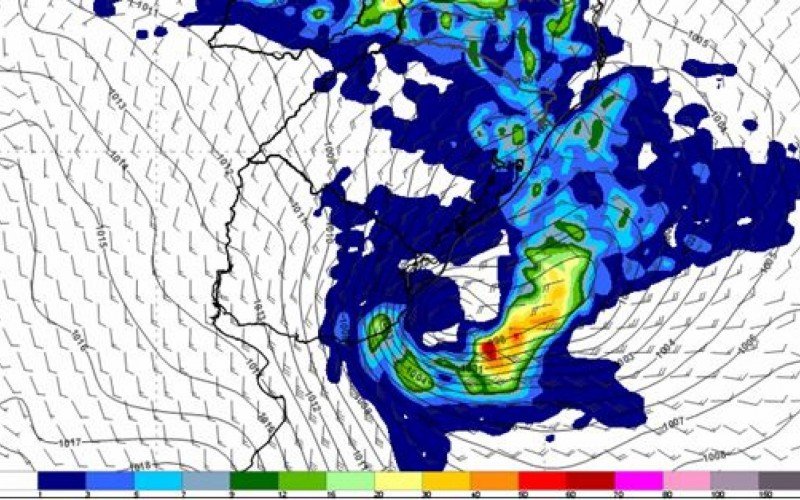 Segundo o Instituto Nacional de Meteorologia (Inmet), o fenômeno se forma entre o Uruguai e o RS | abc+