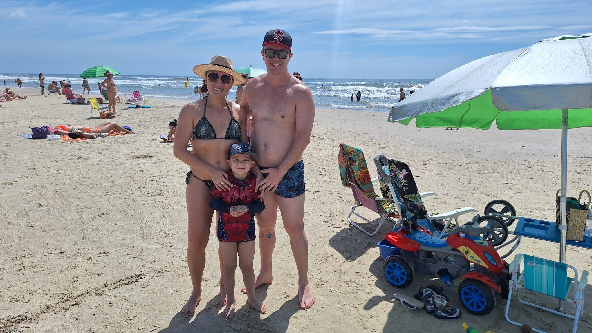 Família de Campo Bom chegou cedo a Tramandaí para curtir o final de semana na praia | abc+