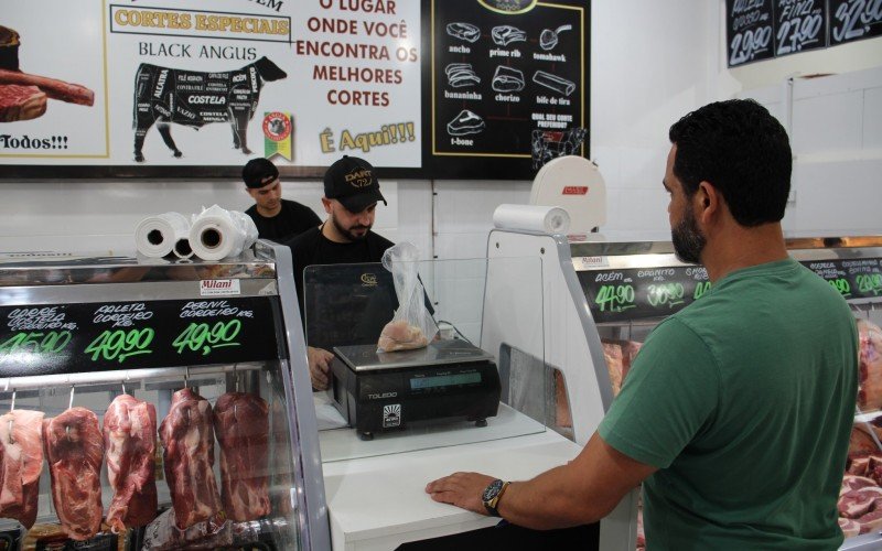 Cliente aproveitou para garantir a carne para o churrasco