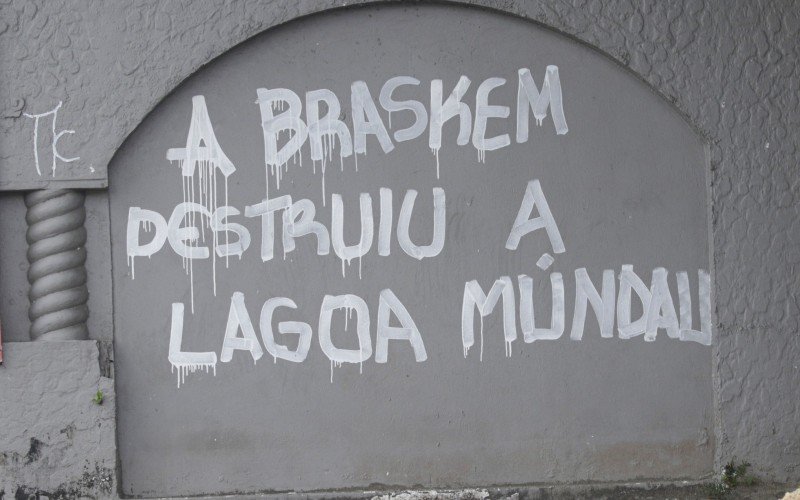 Parte da mina 18 da Braskem se rompeu na tarde do último dia 10, em um ponto sob as águas da Lagoa Mundaú | abc+