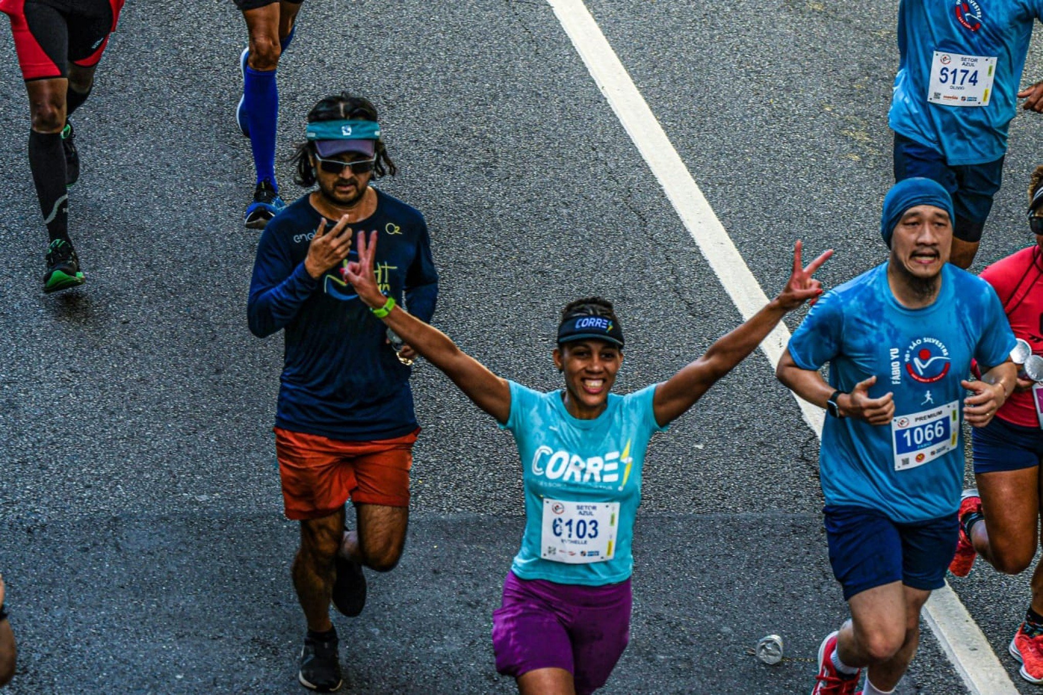 Michelle na corrida de SÃ£o Silvestre 2023