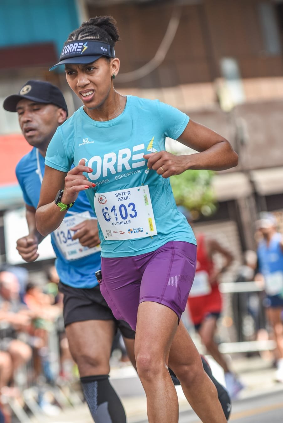 Michelle na corrida de SÃ£o Silvestre 2023