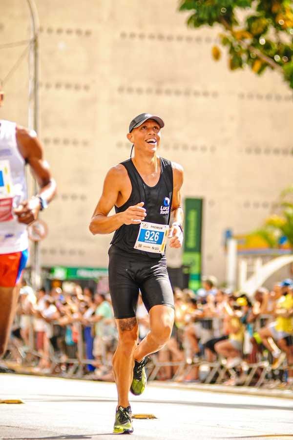 Anderson, 25 anos, durante a Corrida de SÃ£o Silvestre